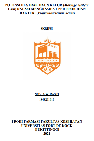 Potensi Ekstrak Daun Kelor (Moringa Oleifera Lam) Dalam Menghambat Pertumbuhan Bakteri (Propionibacterium Acnes)