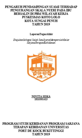 Pengaruh Pendampingan Suami Terhadap Pengurangan Skala Nyeri Pada Ibu Bersalin Di Pbm Wilayah Kerja Puskesmas Koto Lolo Kota Sungai Penuh Tahun 2019