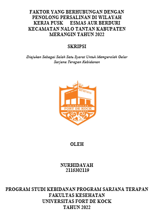 Faktor Yang Berhubungan Dengan Penolong Persalinan Di Wilayah Kerja Puskesmas Aur Berduri Kecamatan Nalo Tantan Kabupaten Merangin Tahun 2022