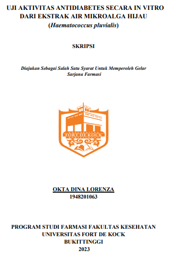 Uji Aktivitas Antidiabetes Secara In Vitro Dari Ekstrak Air Mikroalga Hijau (Haematococcus Pluvialis)