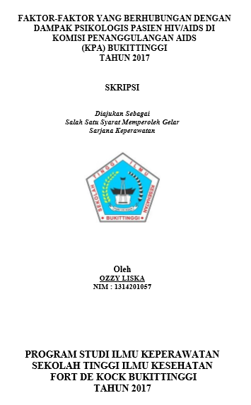 Faktor-Faktor yang Berhubungan dengan Dampak Psikologis Pasien HIV/AIDS di Komisi Penanggulangan AIDS (KPA) Bukittinggi Tahun 2017
