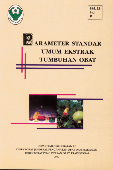 Parameter Standar Umum Ekstrak Tumbuhan Obat