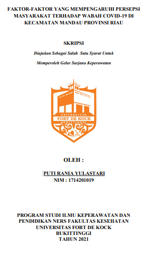 Faktor-Faktor Yang Mempengaruhi Persepsi Masyarakat Terhadap Wabah Covid-19 Di Kecamatan Mandau Provinsi Riau Tahun 2021