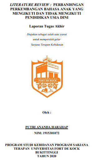Literature Review : Perbandingan Perkembangan Bahasa Anak Yang Mengikuti Dan Tidak Mengikuti Pendidikan Usia Dini