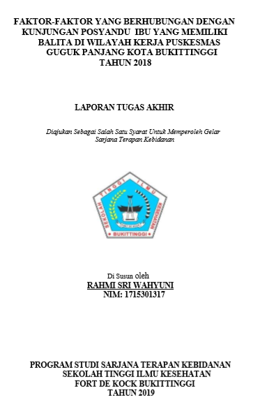Faktor-Faktor yang Berhubungan dengan Kunjungan Ibu  yang Memiliki Balita di Wilayah Kerja Puskesmas Guguk Panjang Kota  Bukittinggi Tahun 2018