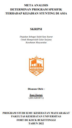Meta Analisis Determinan Program Spesifik Terhadap Kejadian Stunting Di Asia