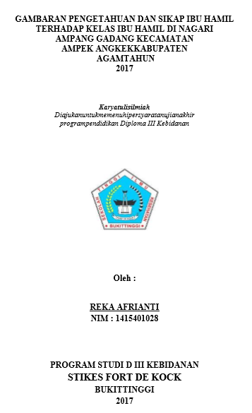Gambaran Pengetahuan Dan Sikap Ibu Hamil Terhadap Kelas Ibu hamil Di  Wilayah kerja Puskesmas Biaro Kecamatan Ampek Angkek Tahun 2017