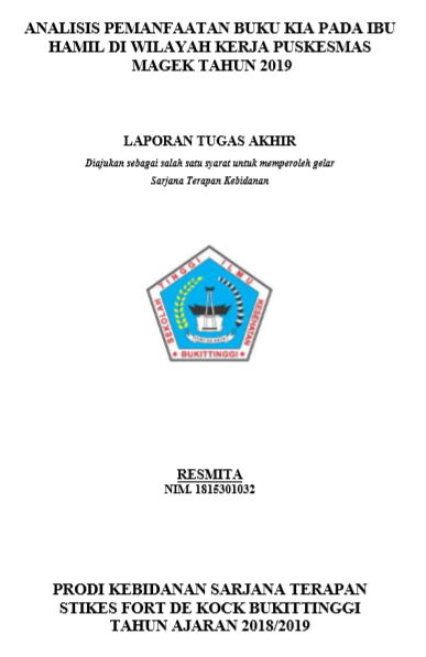 Analisis Pemanfaatan Buku KIA Pada Ibu Hamil Di Wilayah Kerja Puskesmas Magek Tahun 2019