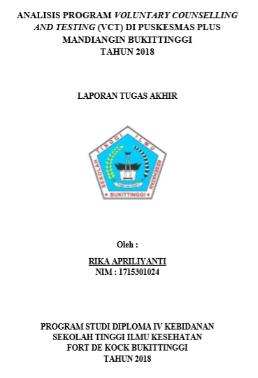 Analisis Program Voluntary Counseling And  Testing (VCT) Di Puskesmas Plus Mandiangin Tahun 2018