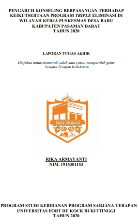 Pengaruh Konseling Berpasangan Terhadap Keikutsertaan Program Triple Eliminasi di Wilayah Kerja Desa Baru Kabupaten Pasaman Barat Tahun 2020