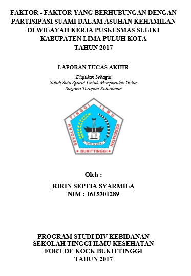 Faktor-faktor yang Berhubungan Dengan Partisipasi Suami Dalam Asuhan Kehamilan Di Wilayah Kerja Puskesmas Suliki Kabupaten Lima Puluh Kota Tahun 2017