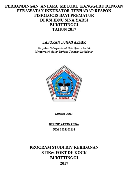 Perbandingan Antara Metode Kanguru dan Perawatan Inkubator Terhadap Respon Fisiologis Bayi Prematur Di RSI Ibnu Sina Yarsi Bukittinggi Tahun 2017