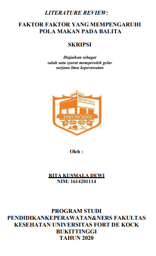 Literature Review: Faktor Faktor Yang Mempengaruhi Pola Makan Pada Anak
