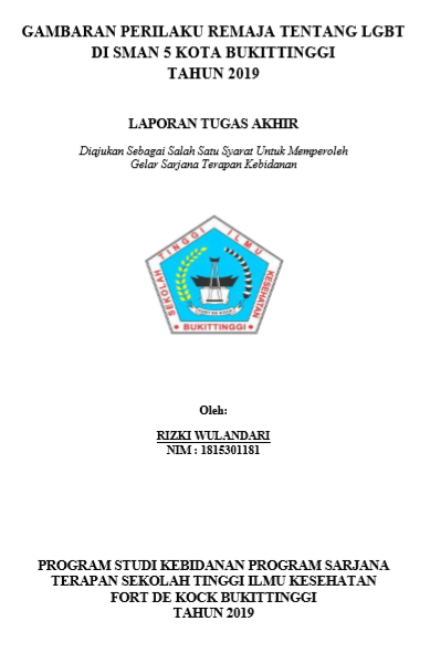 Gambaran Prilaku Remaja Tentang  LGBT Di SMAN 5 Kota Bukittinggi Tahun 2019
