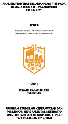Analisis Penyebab Kejadian Gastritis Pada Remaja Di SMK Negeri 3 Kota Payakumbuh Tahun 2020