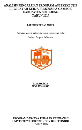 Analisis Pencapaian Program ASI Eksklusif di Wilayah Kerja Puskesmas Gambok Kabupaten Sijunjung Tahun 2019