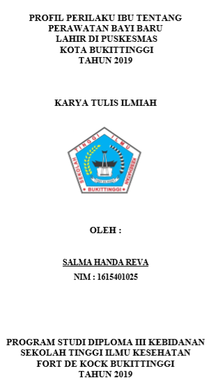 Profil Perilaku Ibu Tentang Perawatan Bayi Baru Lahir Di  Wilayah Kerja Puskemas Bukittinggi Tahun 2019