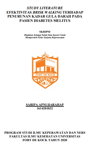 Literature Review : Efektivitas Brisk Walking Terhadap Penurunan Kadar Gula Darah Pada Penderita Diabetes Melitus