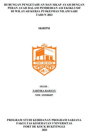 Hubungan Pengetahuan Dan Sikap Ayah Dengan Peran Ayah Dalam Pemberian ASI Eksklusif Di Wilayah Kerja Puskesmas Nilam Sari Tahun 2023