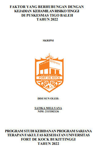 Faktor Yang Berhubungan Dengan Kejadian Kehamilanrisiko Tinggi Di Puskesmas Tigo Baleh Tahun 2022