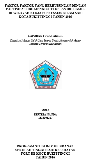 Faktor-faktor yang Berhubungan dengan Partisipasi Ibu Mengikuti Kelas Ibu Hamil di Wilayah  Kerja Puskesmas Nilam Sari Kota Bukittinggi Tahun 2016