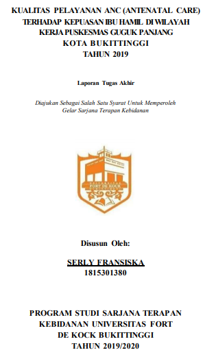 Kualitas Pelayanan ANC (Antenatal Care) Terhadap Kepuasan Ibu Hamil di Wilayah Kerja Puskesmas Guguk Panjang Tahun 2020