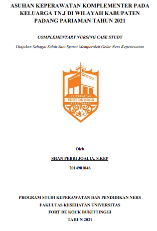 Asuhan Keperawatan Komplementer Pada Keluarga Tn.J Di Wilayah Kabupaten Padang Pariaman Tahun 2021