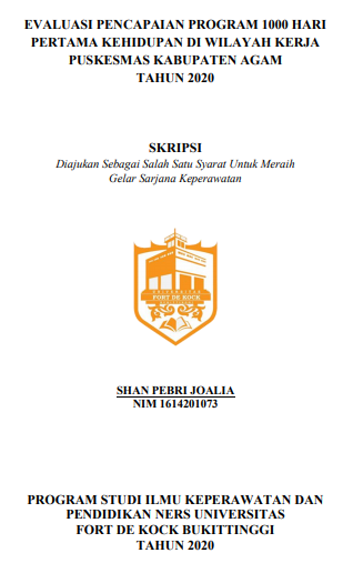 Evaluasi Pencapaian Program 1000 Hari Pertama Kehidupan (HPK) di Wilayah Kerja Puskesmas Kabupaten Agam Tahun 2020