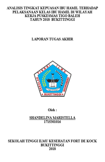 Analisis Tingkat Kepuasan Ibu Hamil Terhadap Pelaksanaan Kelas Ibu Hamil Diwilayah Kerja Puskesmas Tigo Baleh Bukitinggi Tahun 2018