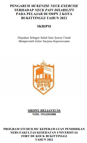 Pengaruh Mckenzie Neck Exercise Terhadap Neck Pain Disability Pada Pelajar Di SMP N 2 Kota Bukittinggi Tahun 2023