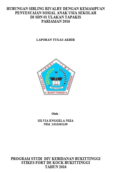 Hubungan Antara Sibling  Rivalry Dengan Kemampuan Penyesuaian Sosial Anak Usia Sekolah Di SDN 01  Ulakan Tapakis Pariaman Tahun 2016