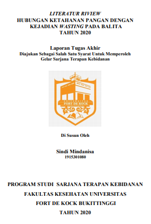 Literature Review : Hubungan Ketahanan Pangan Dengan Kejadian Wasting Pada Balita Tahun 2020