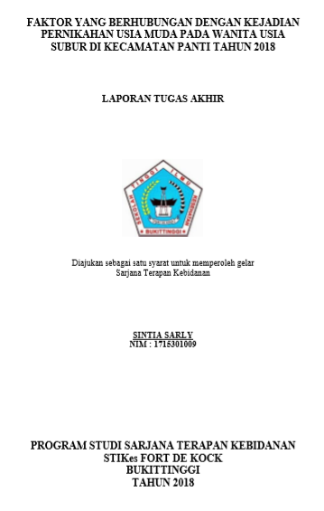 Faktor-Faktor Yang Berhubungan Dengan Kejadian Pernikahan Usia Muda Pada Wanita Usia Subur di Kecamatan Panti Tahun 2018