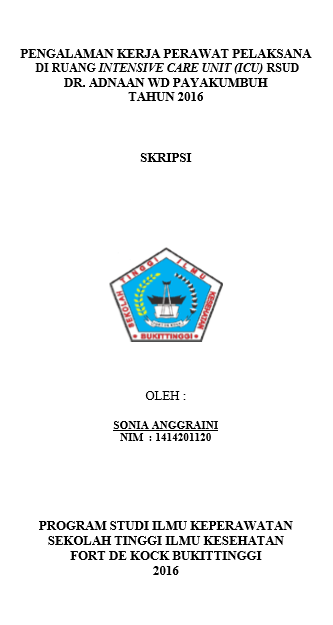 Pengalaman Kerja Perawat Pelaksana di Ruang Intensive Care Unit (ICU) RSUD Dr. Adnaan WD Payakumbuh Tahun 2016
