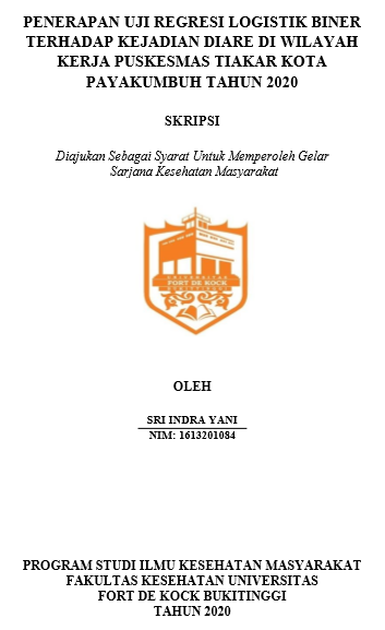 Penerapan Uji Regresi Logistik Biner Terhadap Kejadian Diare di Wilayah Kerja Puskesmas Tiakar Kota Payakumbuh Tahun 2020