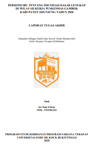 Persepsi Ibu Tentang Imunisasi Dasar Lengkap di Wilayah Kerja Puskesmas Gambok Kabupaten Sijunjung Tahun 2020