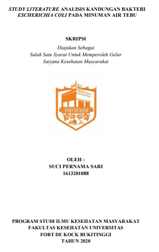 Literature Review : Analisis Kandungan Bakteri Escherichia Coli Pada Minuman Air Tebu