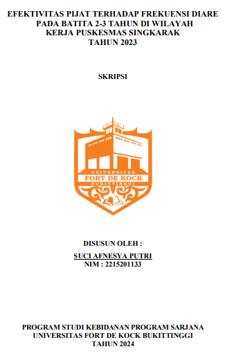Efektivitas Pijat Terhadap Frekuensi Diare pada Batita 2-3 Tahun di Wilayah Kerja Puskesmas Singkarak Tahun 2023