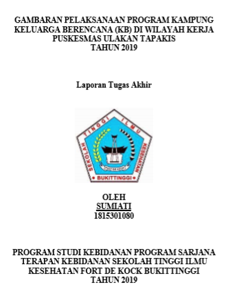 Gambaran Pelaksanaan Program Kampung Keluarga Berencana (KB) Di Wilayah Kerja Puskesmas Ulakan Tapakis Tahun 2019