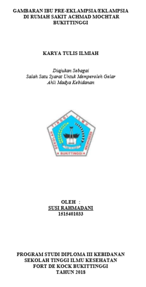 Gambaran Ibu Preeklampsia/ Eklampsia di Rumah Sakit Achmad Mochtar Bukittinggi Tahun 2018