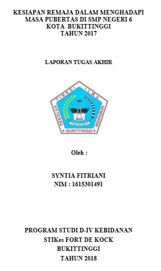 Kesiapan Remaja Dalam Menghadapi Masa Pubertas Di SMP Negeri 6 Kota Bukittinggi Tahun 2017