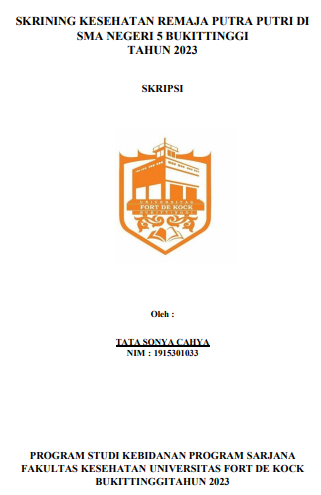 Skrining Kesehatan Remaja Putra Putri di SMA Negeri 5 Bukittinggi Tahun 2023