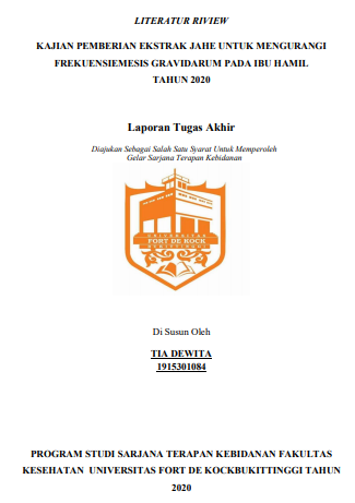 Literature Review : Kajian Pemberian Ekstrak Untuk Meminimalisasi Emesis Gravidarum pada Ibu Hamil Tahun 2020