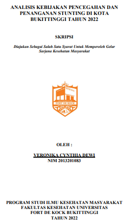 Analisis Kebijakan Pencegahan Dan Penanganan Stunting Di Kota Bukittinggi Tahun 2022