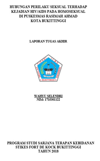 Hubungan Perilaku Seksual Terhadap Kejadian  HIV/AIDS pada Homoseksual di Puskesmas Rasimah Ahmad Kota  Bukittinggi