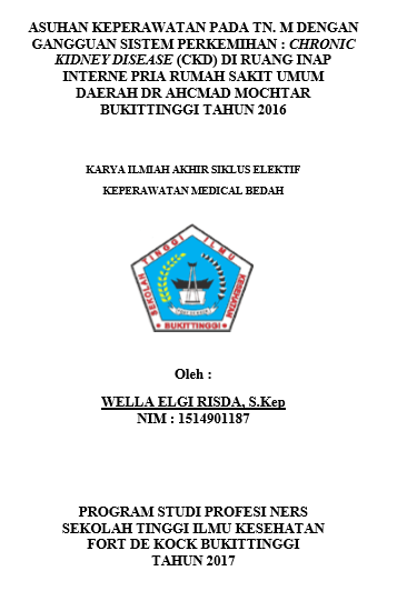 Asuhan Keperawatan Pada Tn. M Dengan Gangguan Sistem  Perkemihan : Chronic Kidney Disease (CKD) Di Ruang Rawat Inap Interne Pria RSUD Dr.  Achmad Mochtar Bukittinggi Tahun 2016