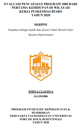 Evaluasi Pencapaian Program 1000 Hari Pertama Kehidupan Di Wilayah Kerja Puskesmas Biaro Tahun 2020