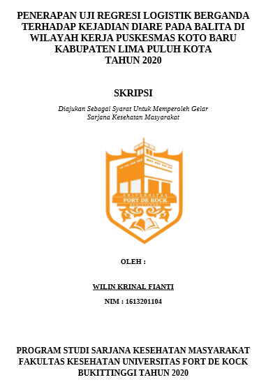 Penerapan Uji Regresi Logistik Berganda Terhadap Kejadian Diare Pada Balita Di Wilayah Kerja Puskesmas Koto Baru Kabupaten Lima Puluh Kota Tahun 2020