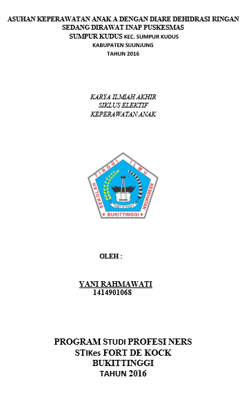 Asuhan  Keperawatan Anak A dengan Diare Dehidrasi Sedang di Rawat Inap Puskesmas Sumpur  Kudus Tahun 2016