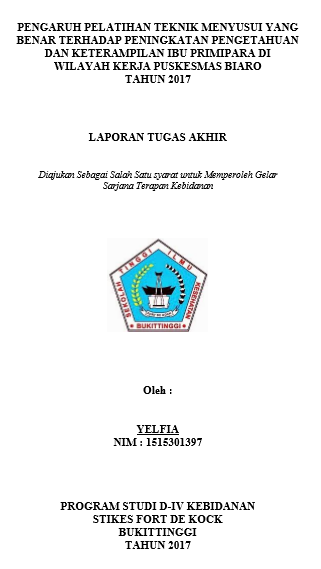 Pengaruh Pelatihan Teknik Menyusui yang Benar terhadap Peningkatan Pengetahuan dan Keterampilan Ibu Primipara di Wilayah Kerja Puskesmas Biaro Kabupaten Agam Tahun 2017